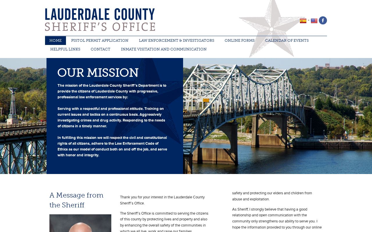 Lauderdale County inmate records sheriff homepage